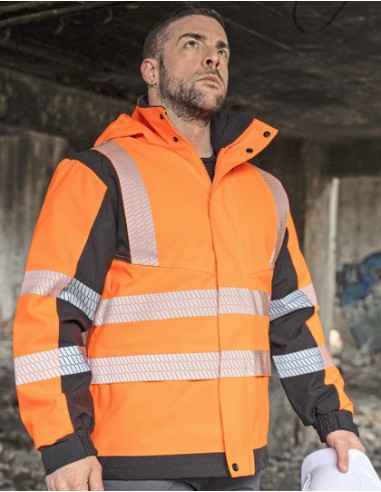 KOR-KXBRSSHRJ-Premium Printable Hi-Vis Softshell Safety Jacket Copenhagen